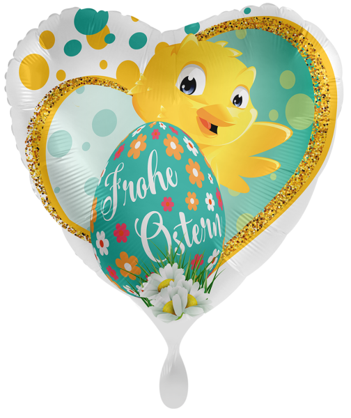 Folienballon - Frohe Ostern, Küken - ø 43cm